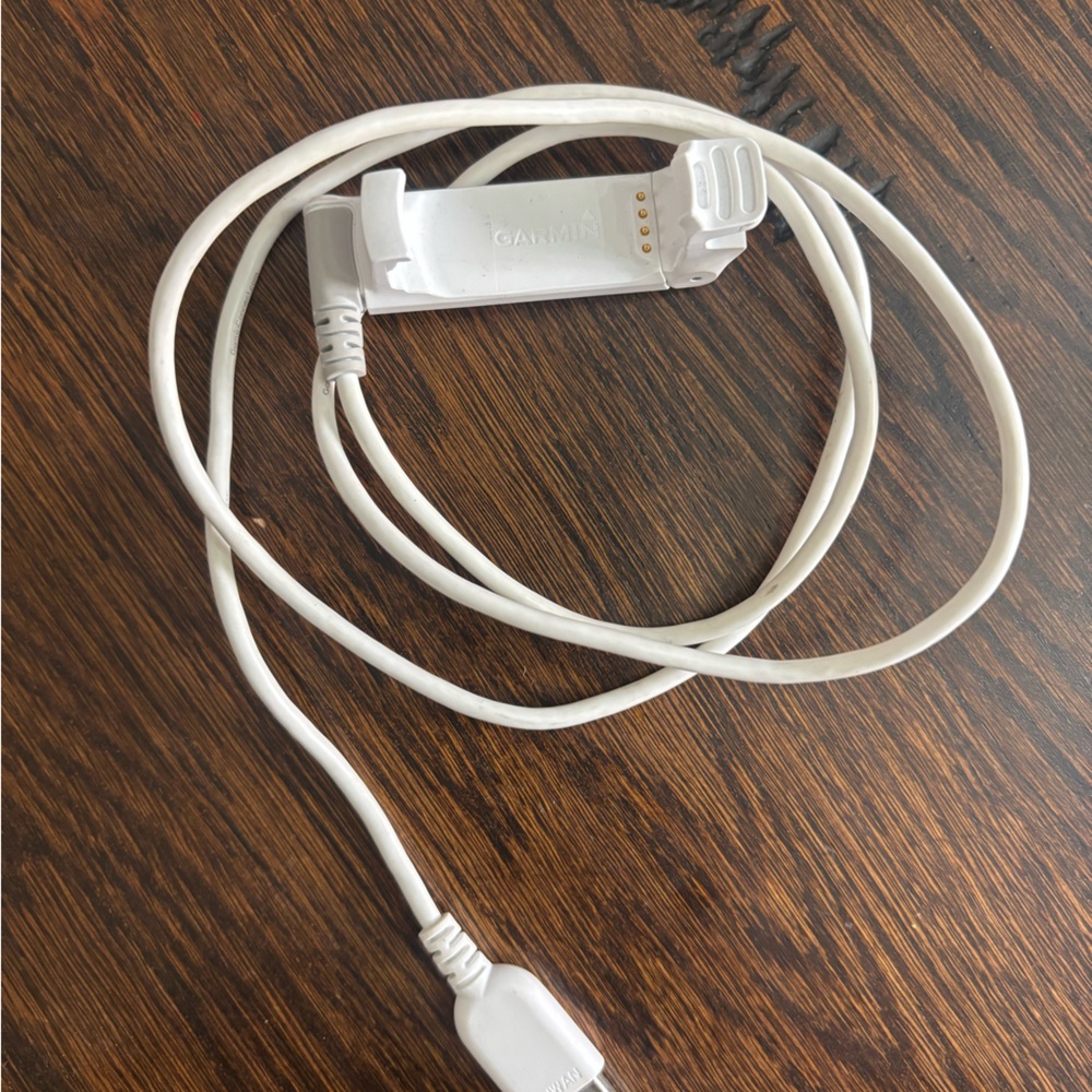 Garmin 220 White Smartwatch with Charging Cable - Picture 4 of 5